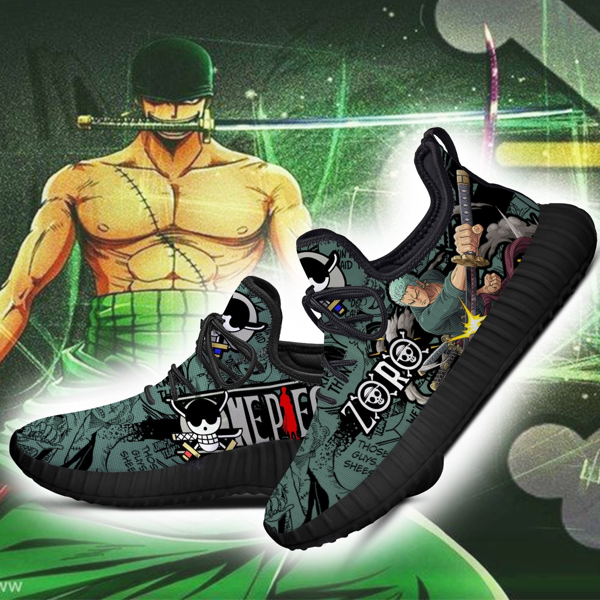 Roronoa Zoro Reze Shoes One Piece Anime Shoes Fan Gift Idea