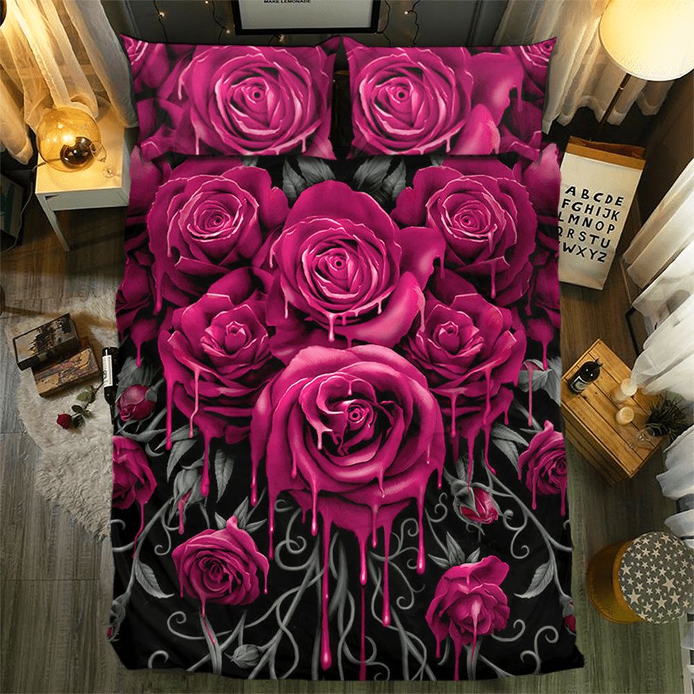 Rose Collection 3D Customized Duvet Cover Bedding Set