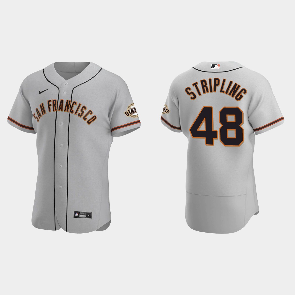 Ross Stripling San Francisco Giants Road Jersey - Gray