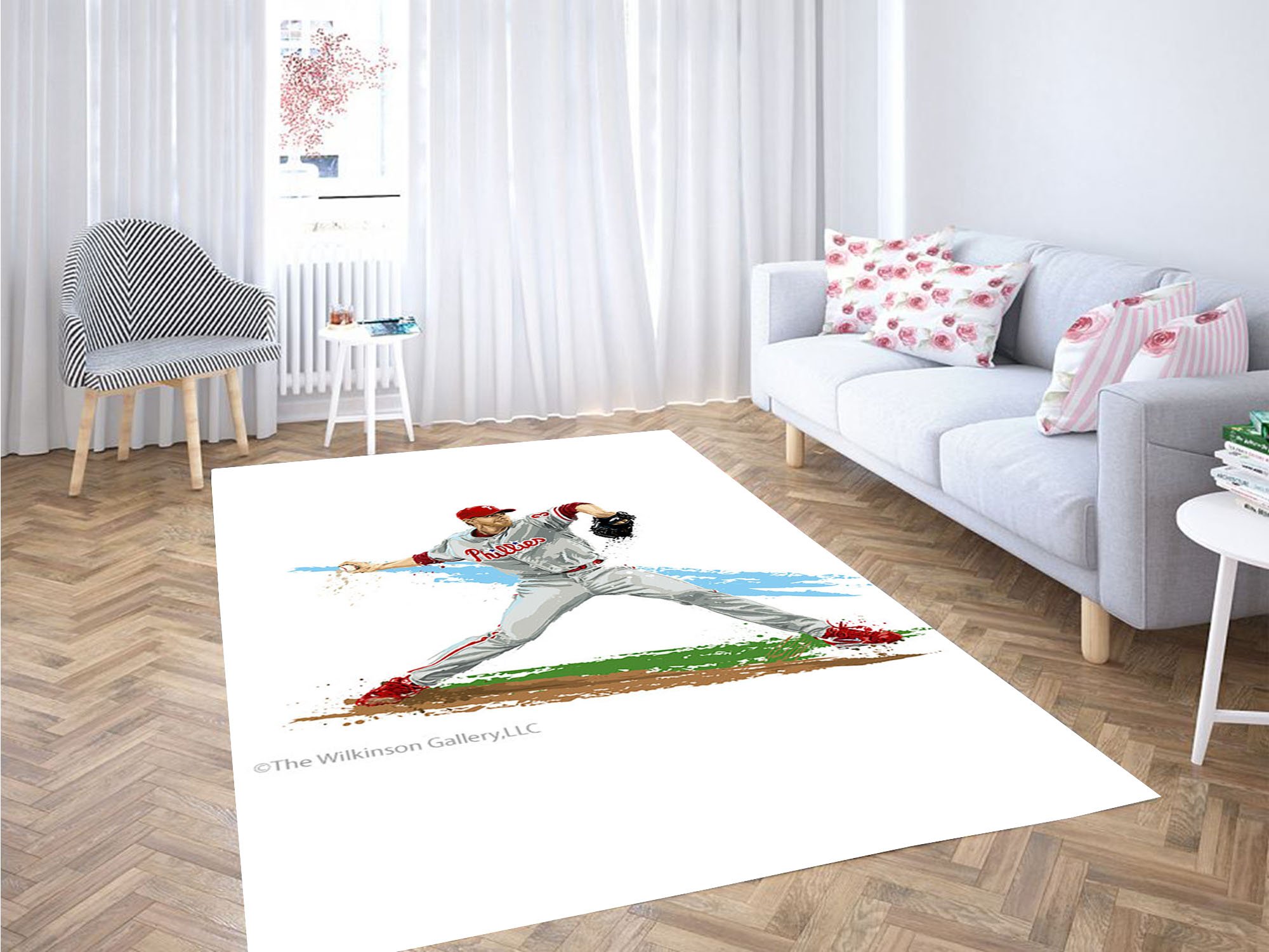 Roy Halladay Serve Carpet Rectangle Rug