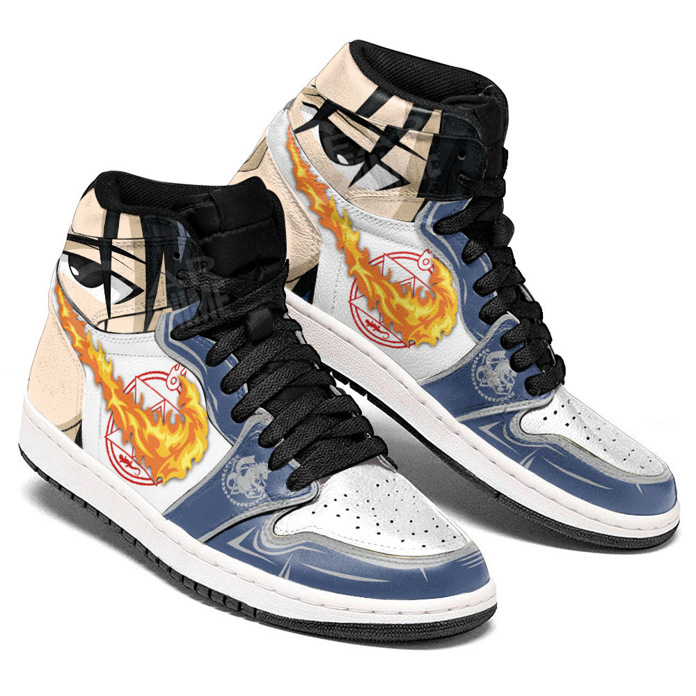 Roy Mustang JD1s Sneakers Fullmetal Alchemist Anime Shoes, Air Jordan Hightop