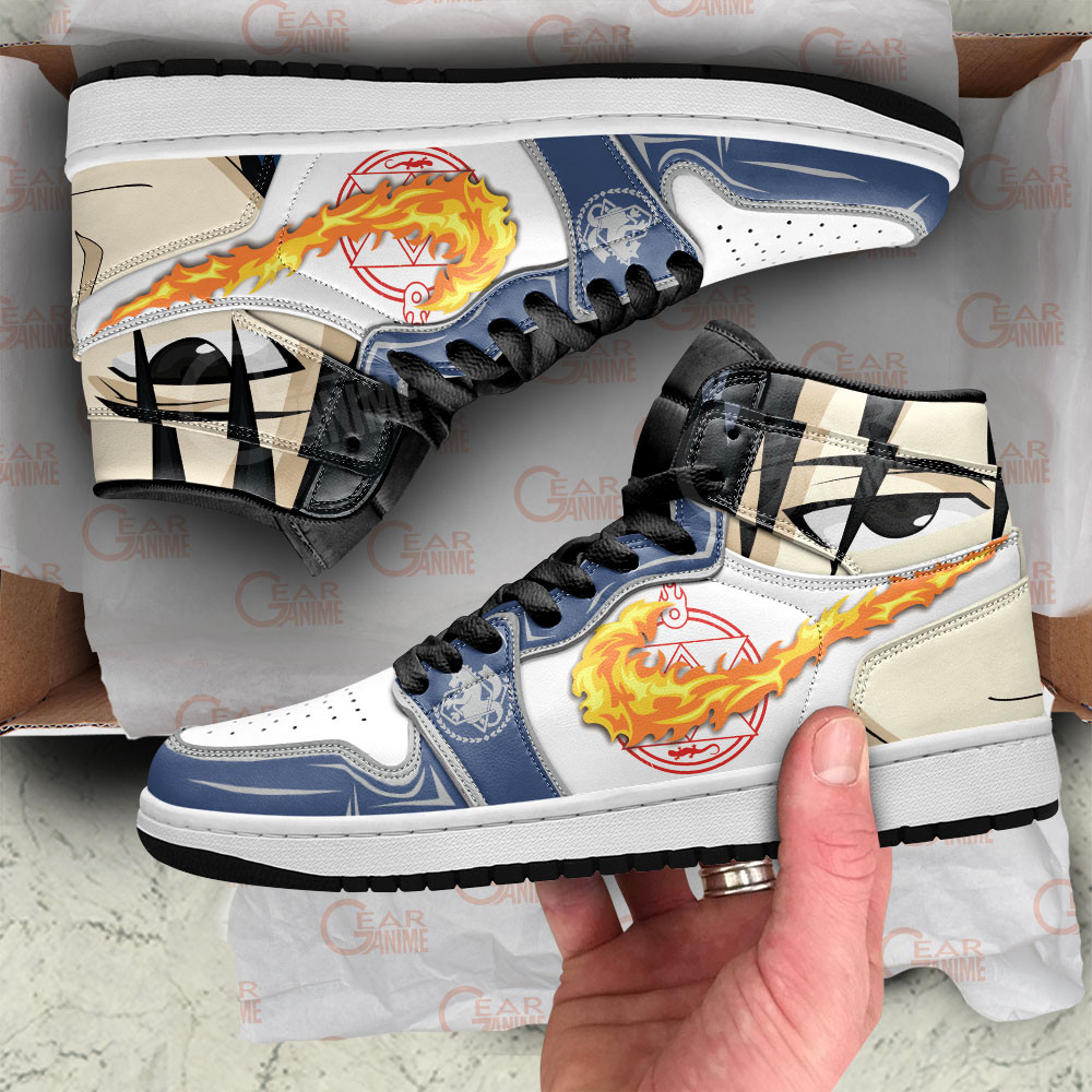 Roy Mustang JD1s Sneakers Fullmetal Alchemist Anime Shoes, Air Jordan Hightop