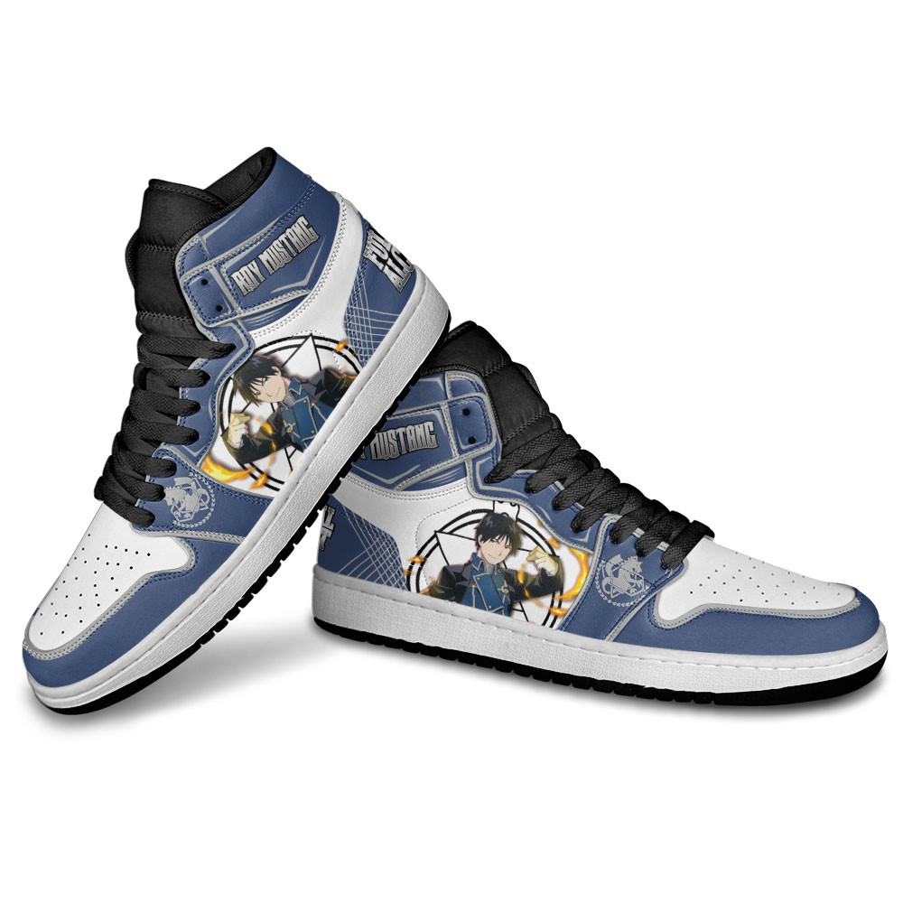 Roy Mustang JD1s Sneakers Fullmetal Alchemist Anime Shoes, Air Jordan Hightop