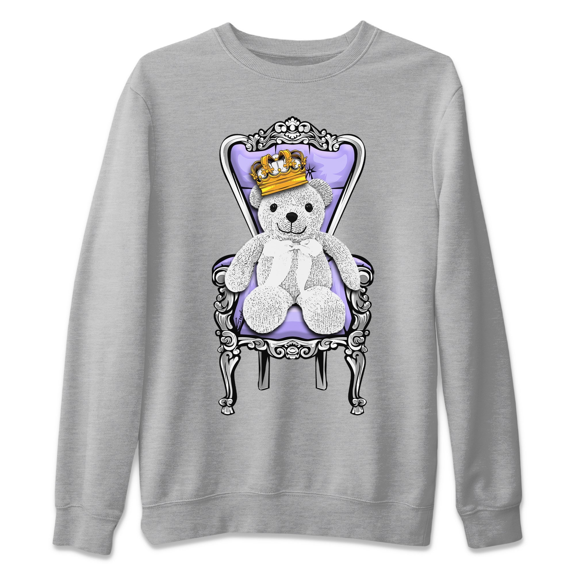 Royal Bear Unisex Sweater – Air Jordan 11 Pure Violet, Sneakers Matching Sweater