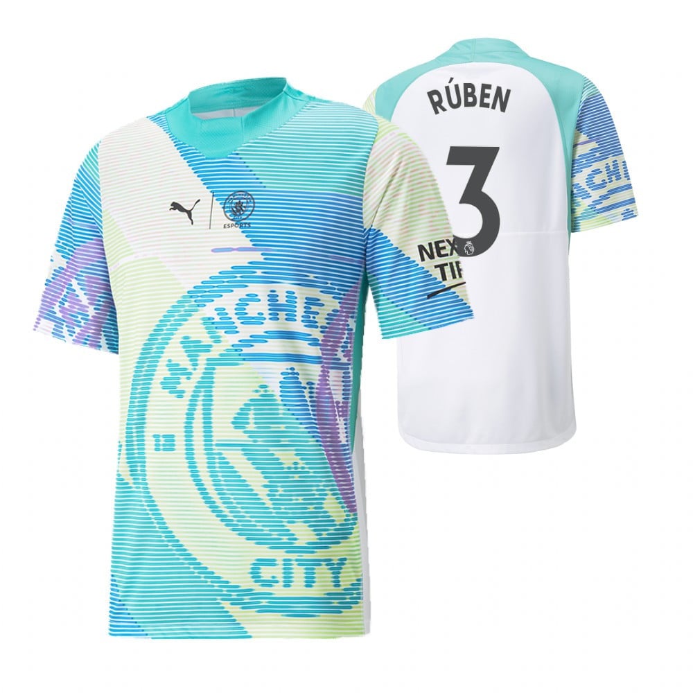 Ruben Dias 3 Manchester City 2022-23 Esports Jersey – Sky Blue, Men