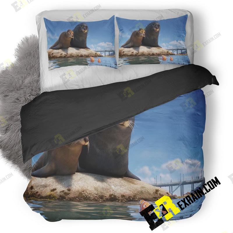 Rudder And Fluke In Finding Dory 3D Customized Duvet Cover Bedding Set