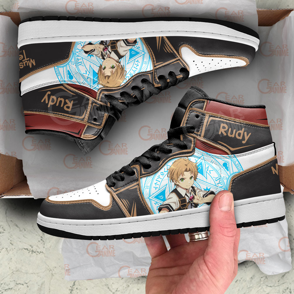 Rudeus Greyrat JD1s Sneakers Mushoku Tensei Anime Shoes, Air Jordan Hightop