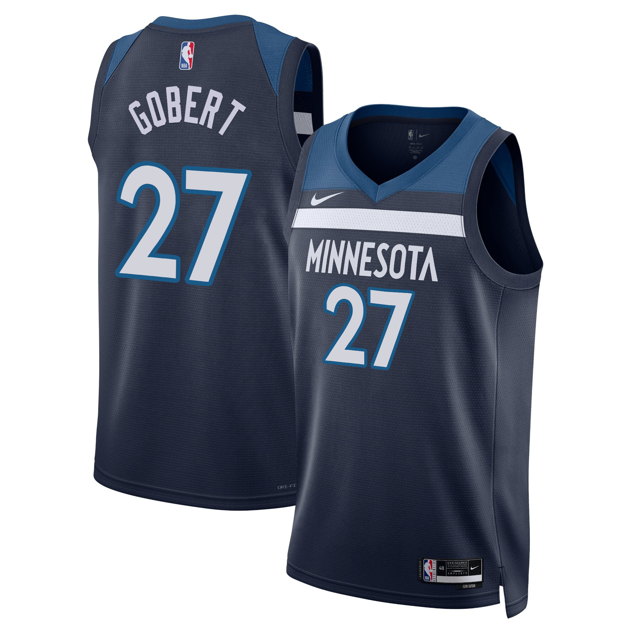Rudy Gobert Men's Minnesota Timberwolves Swingman Icon Jersey - All Stitched