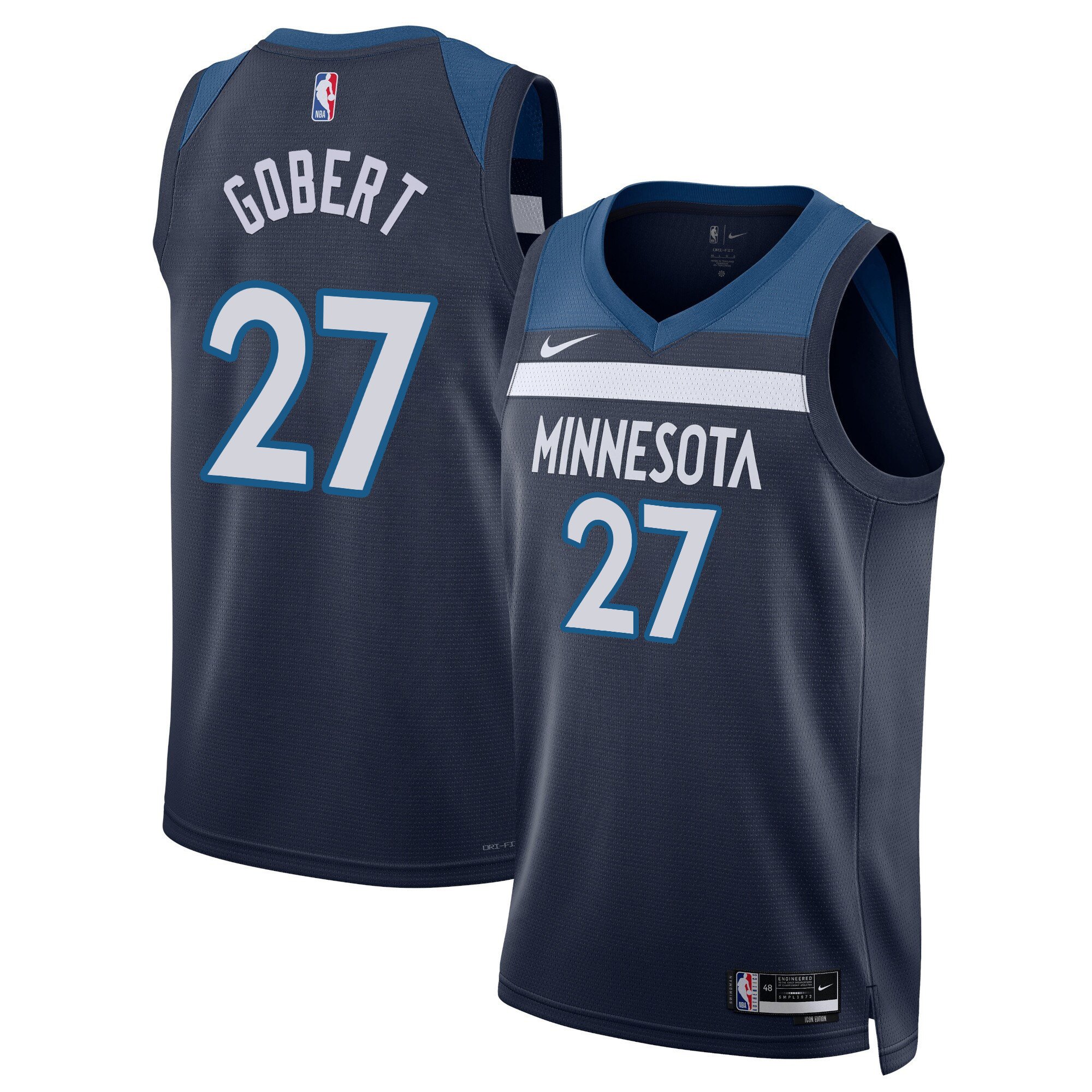 Rudy Gobert Men's Minnesota Timberwolves Swingman Icon Jersey - All Stitched