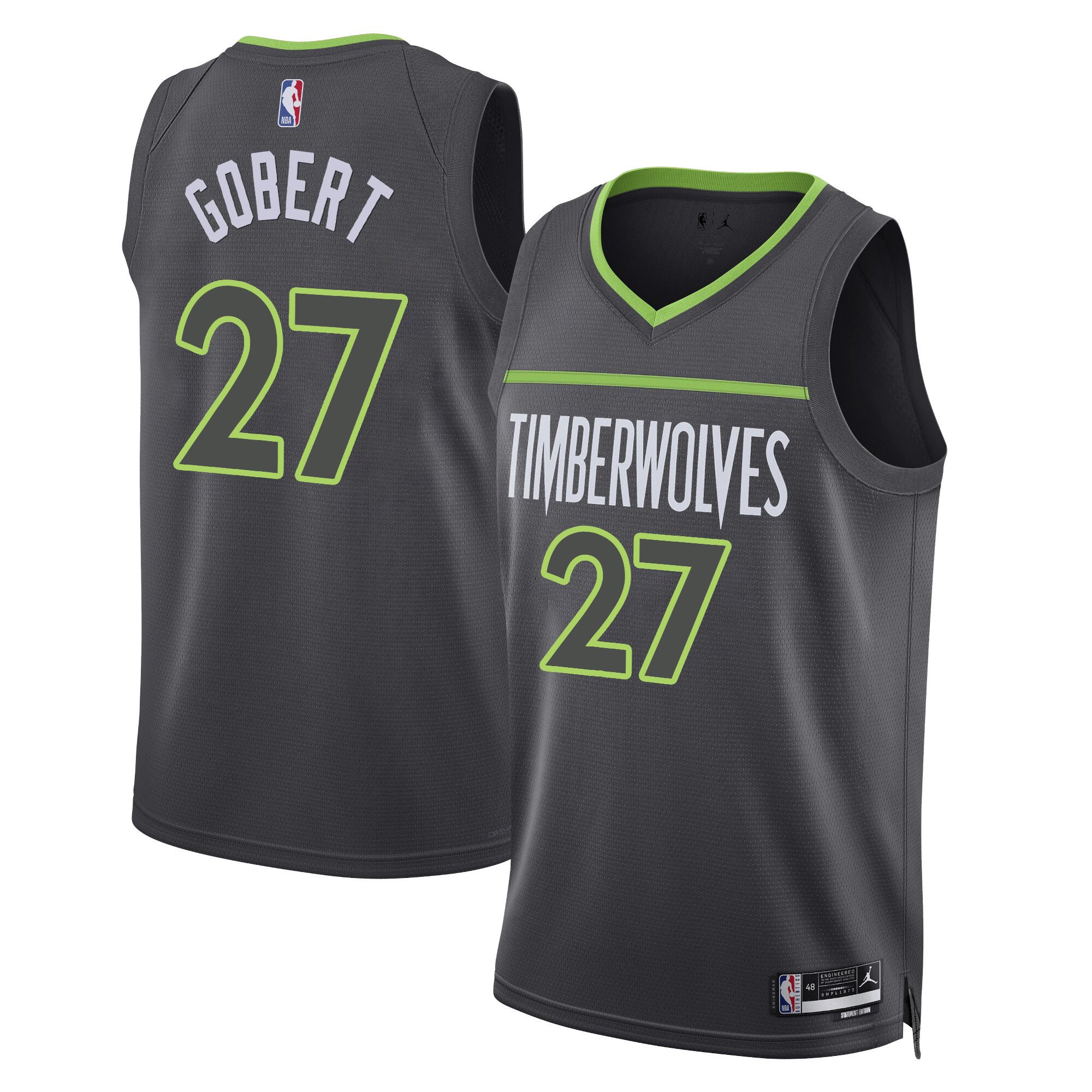 Rudy Gobert Men's Minnesota Timberwolves Swingman Statement Jersey - All Stitched