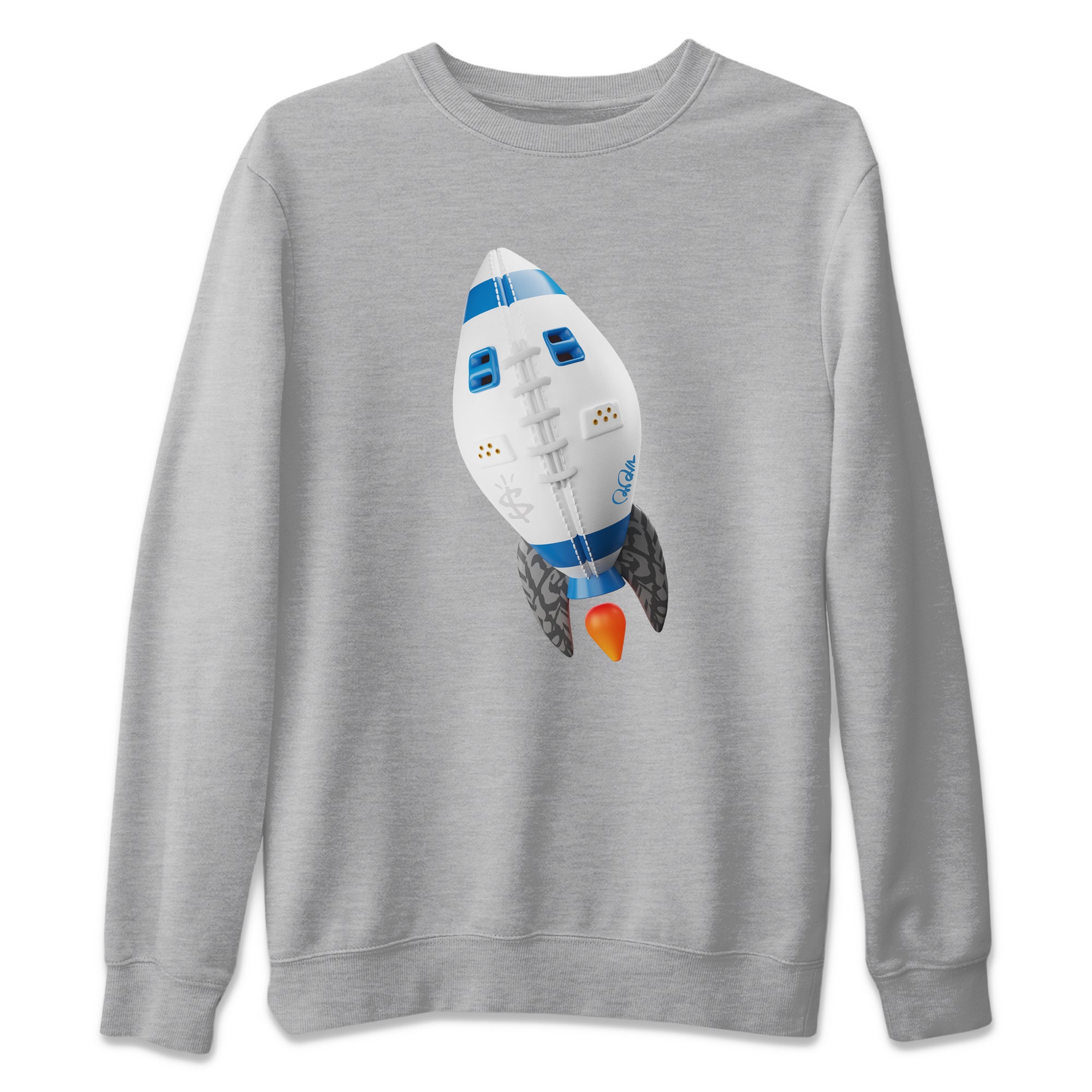 Rugby Rocket Unisex Sweater – Air Jordan 3 Wizards, Sneakers Matching Sweater