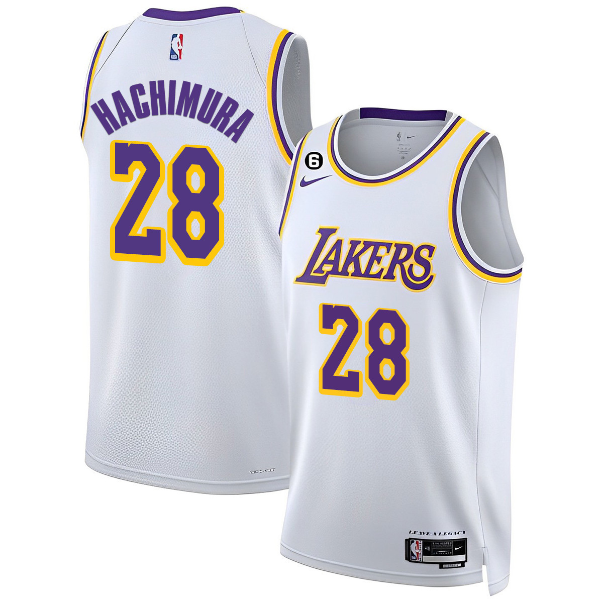 Rui Hachimura Men's Los Angeles Lakers 2023 Collection Association Jersey - All Stitched