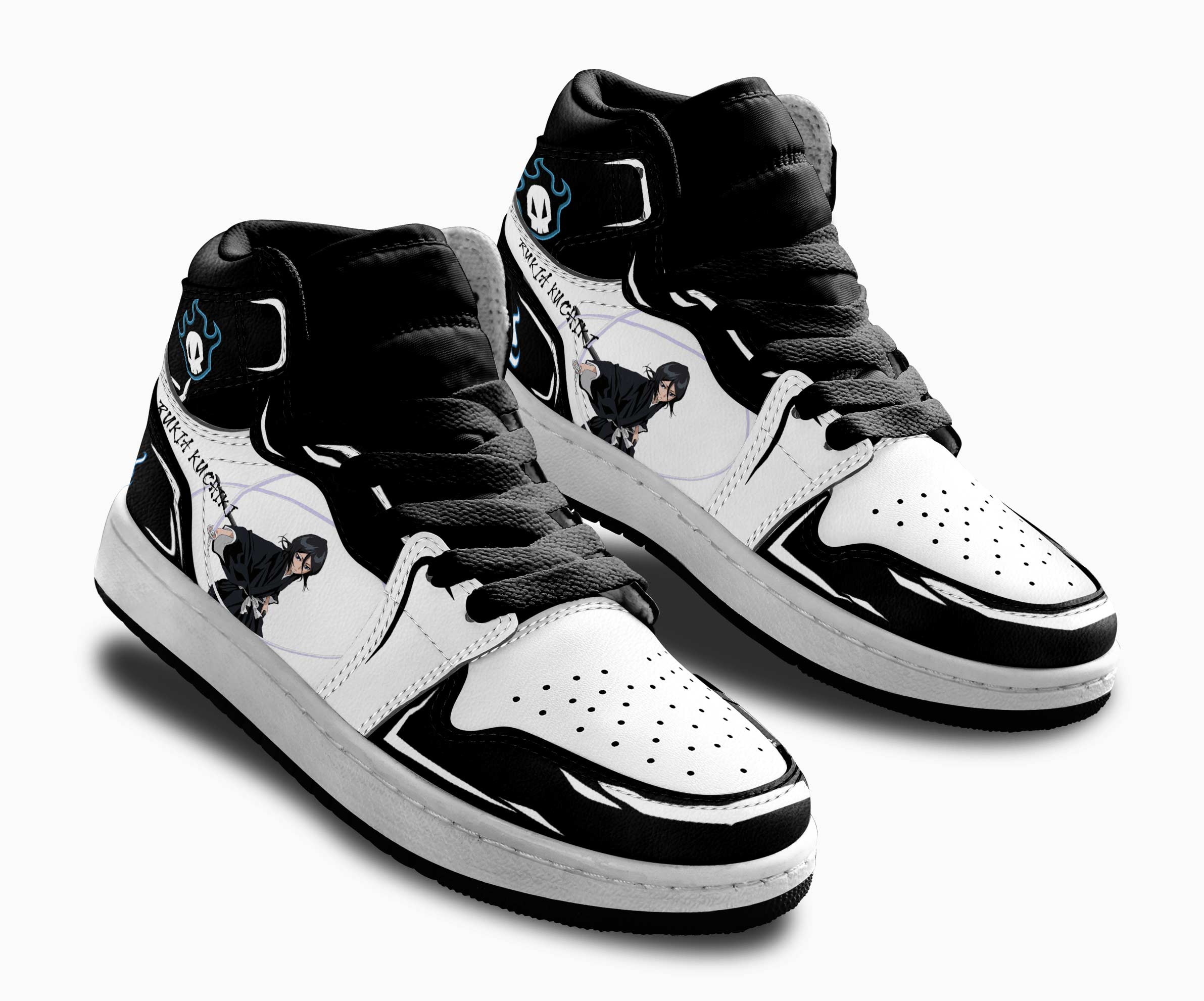 Rukia Kuchiki Kids Sneakers Custom Anime Bleach Shoes For Kids