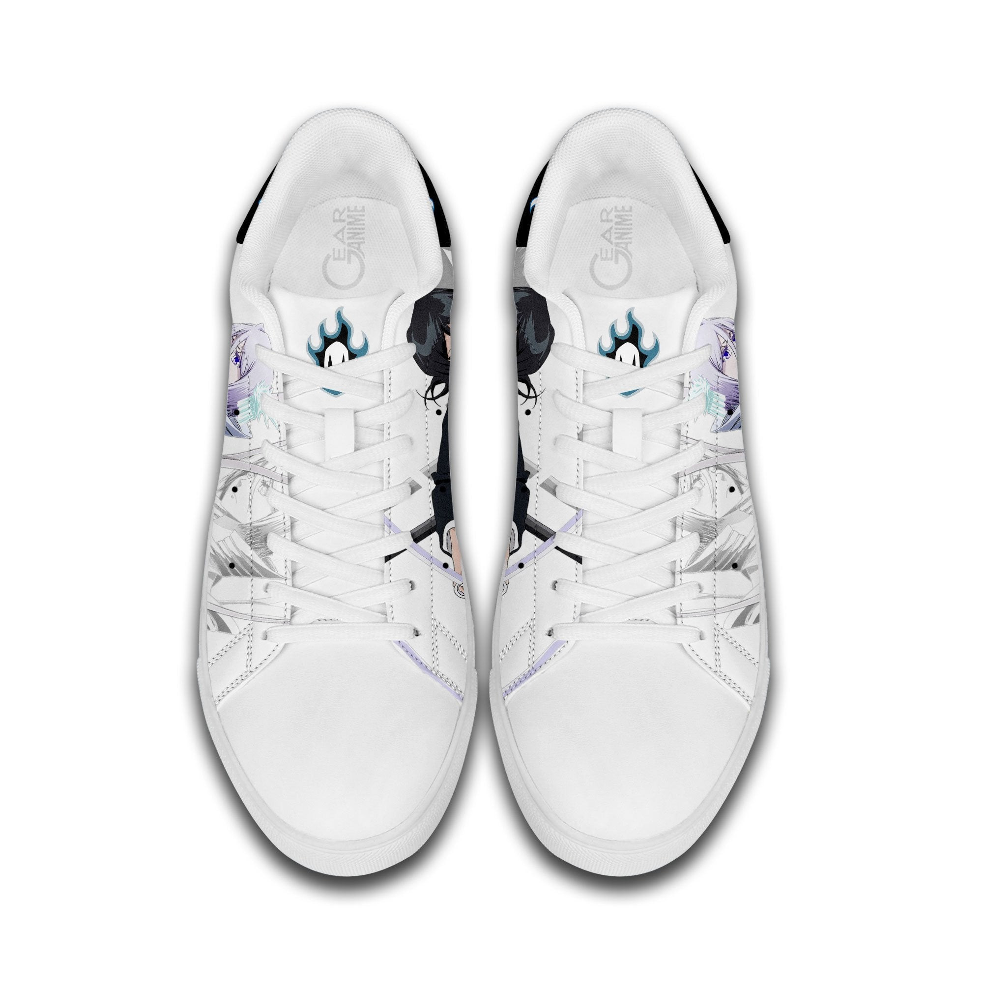 Rukia Kuchiki Skate Sneakers Custom Anime Bleach Shoes