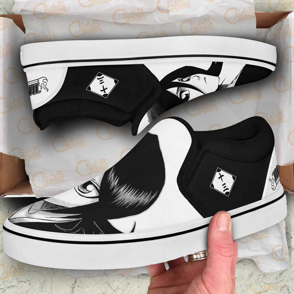 Rukia Kuchiki Slip-On Shoes Canvas Custom Anime Bleach Shoes
