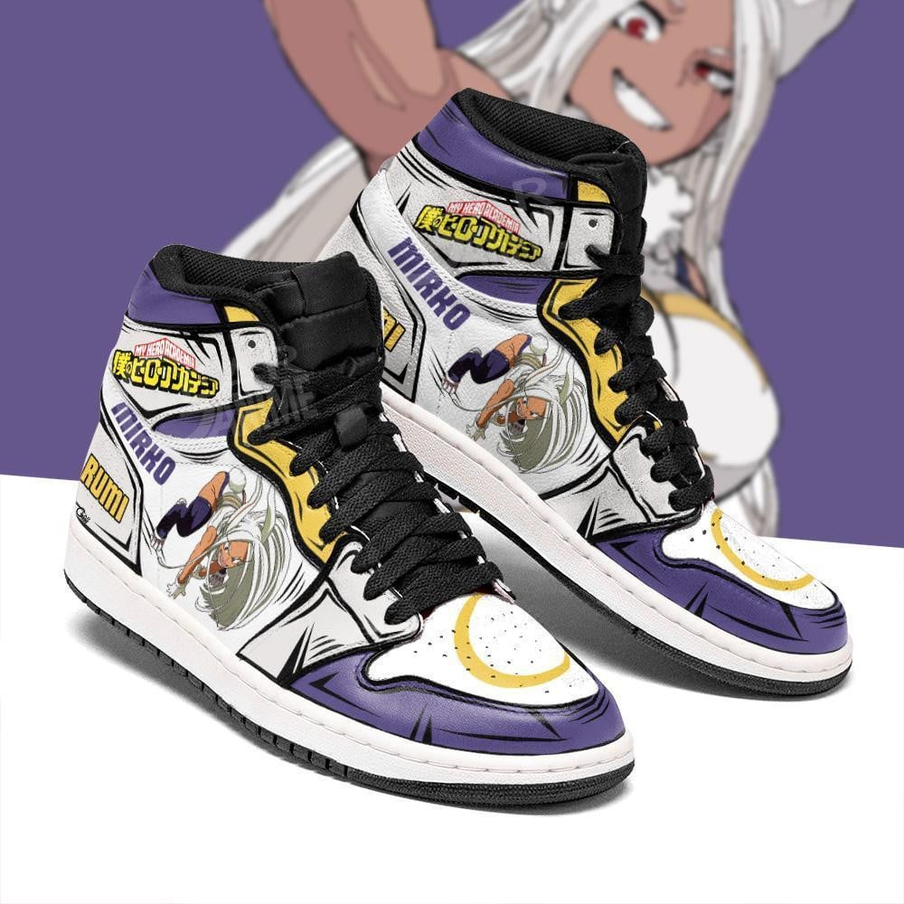 Rumi Usagiyama JD1s Sneakers Mirko Anime My Hero Academia Shoes, Air Jordan Hightop