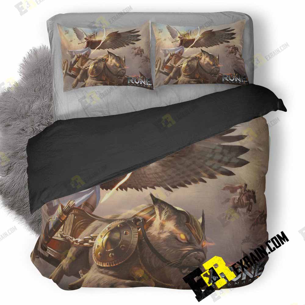 Rune Ragnarok A2 3D Customized Duvet Cover Bedding Set