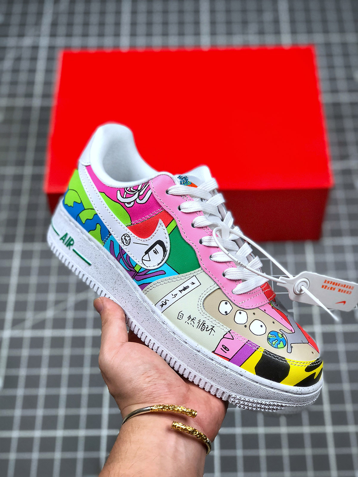 Ruohan Wang x Nike Air Force 1 Low White For Sale