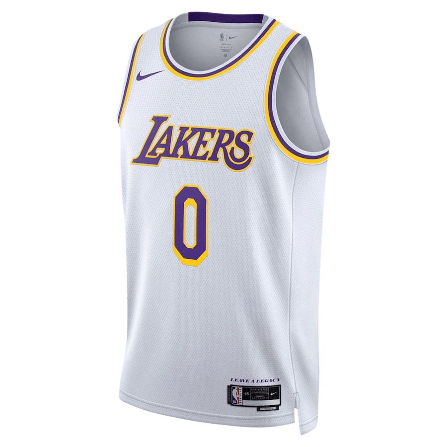 Russell Westbrook 0 Los Angeles Lakers Men 2022/23 Swingman Jersey – Association Edition