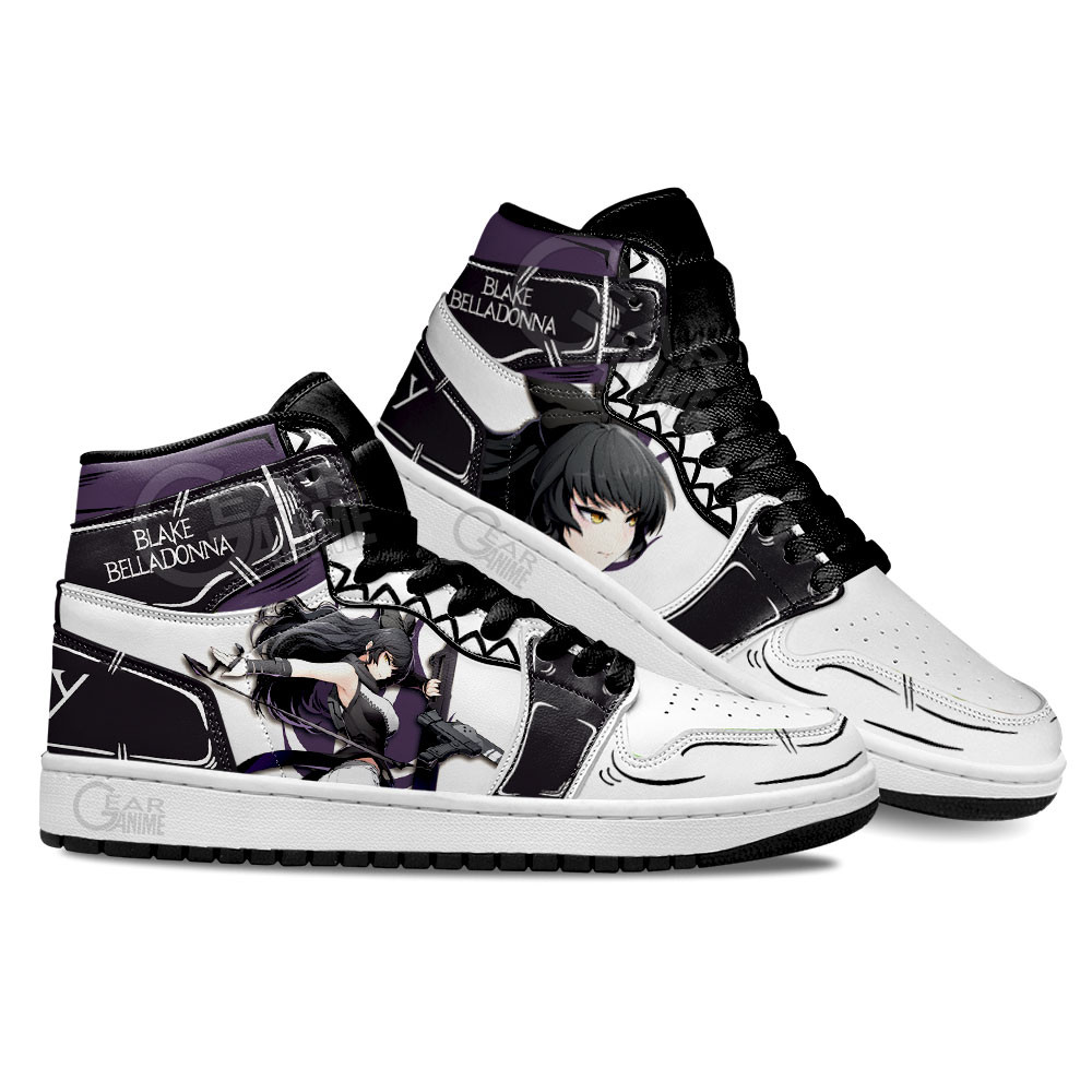 RWBY Blake Belladonna Shoes For Anime Fans, Air Jordan Hightop