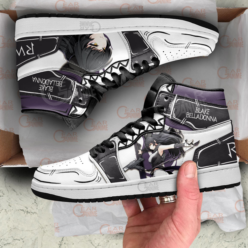 RWBY Blake Belladonna Shoes For Anime Fans, Air Jordan Hightop