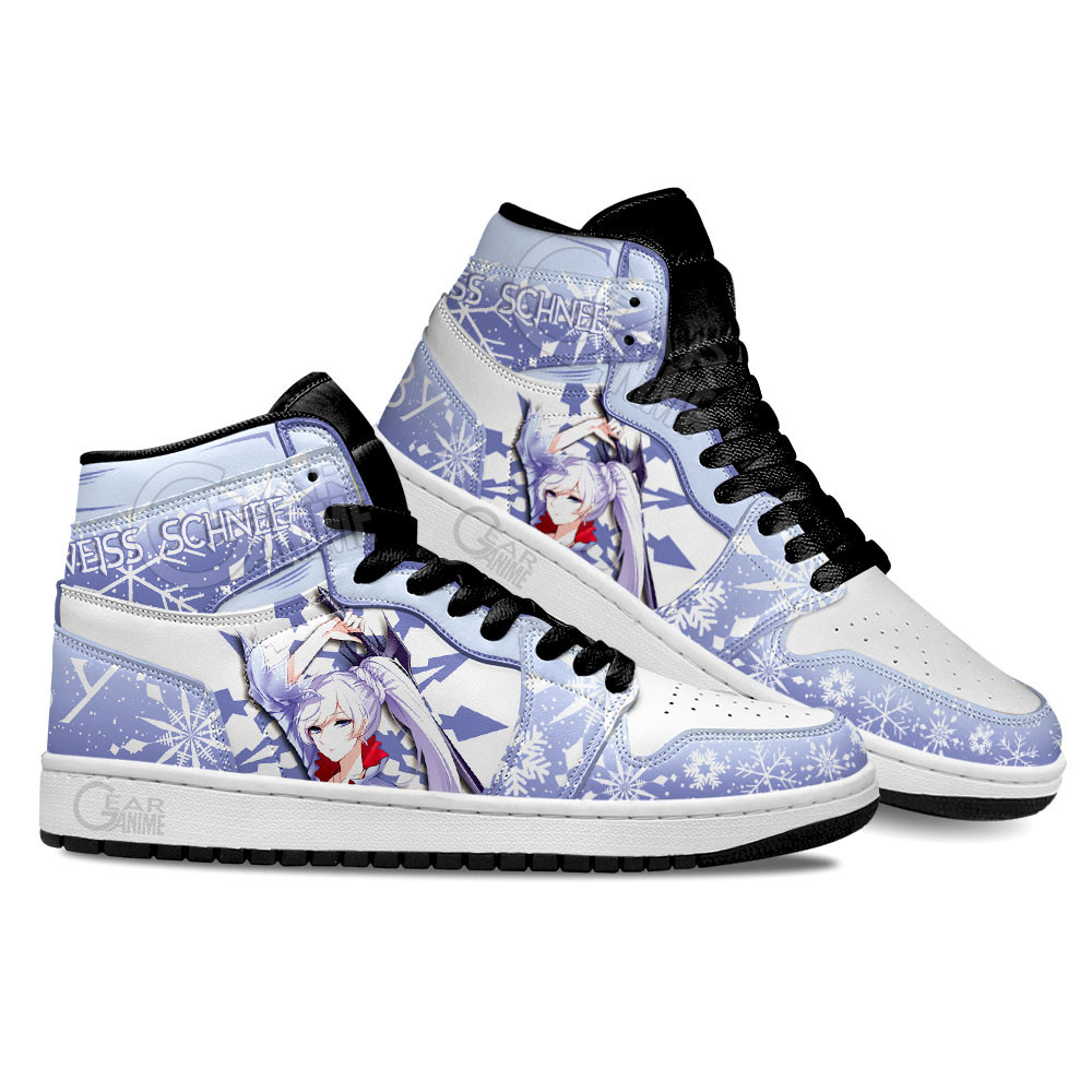 RWBY Weiss Schnee Shoes For Anime Fans, Air Jordan Hightop