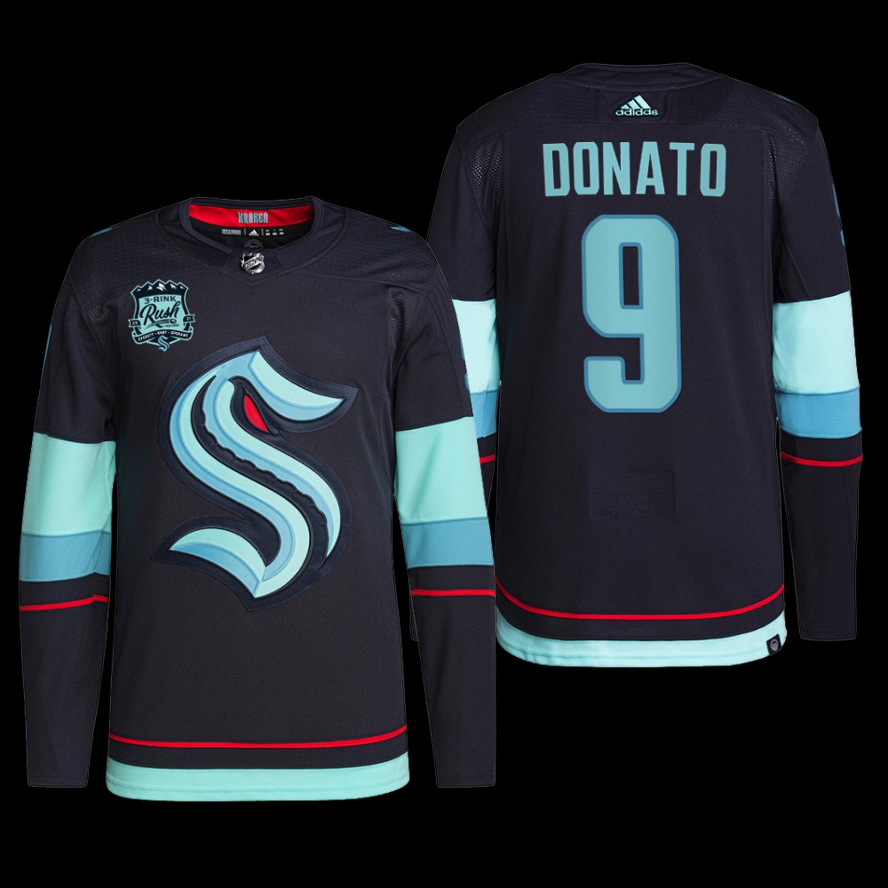 Ryan Donato Seattle Kraken Primegreen Jersey Navy #9 Home Uniform