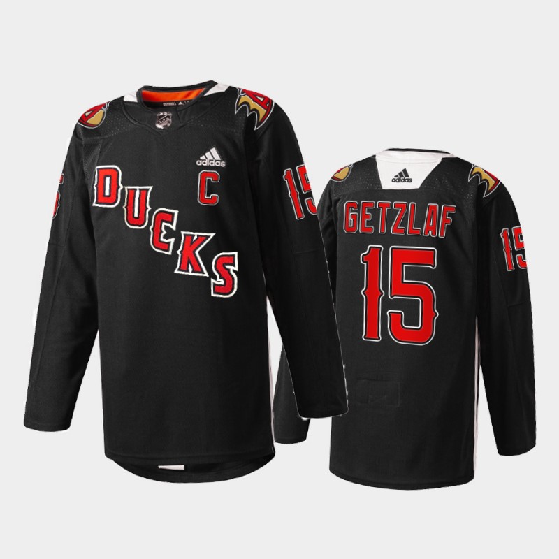 Ryan Getzlaf Anaheim Ducks 2022 Angels Night Jersey Black #15 Practice