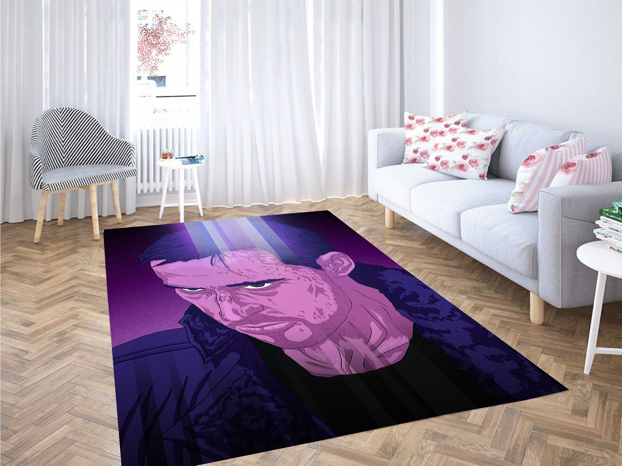 Ryan Gosling Cartoon Blade Runner Carpet Rectangle Rug