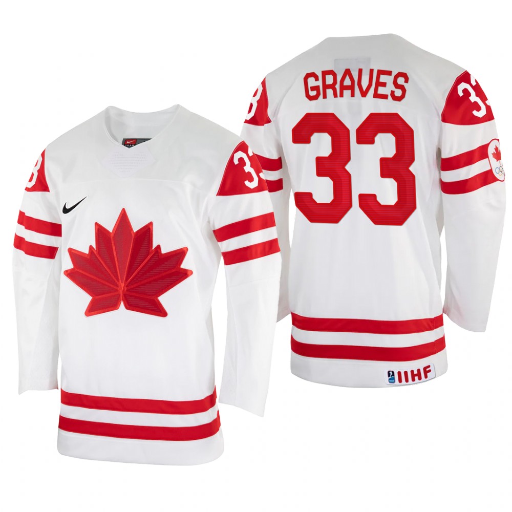 Ryan Graves Canada White Home Jersey 2022 IIHF World Championship