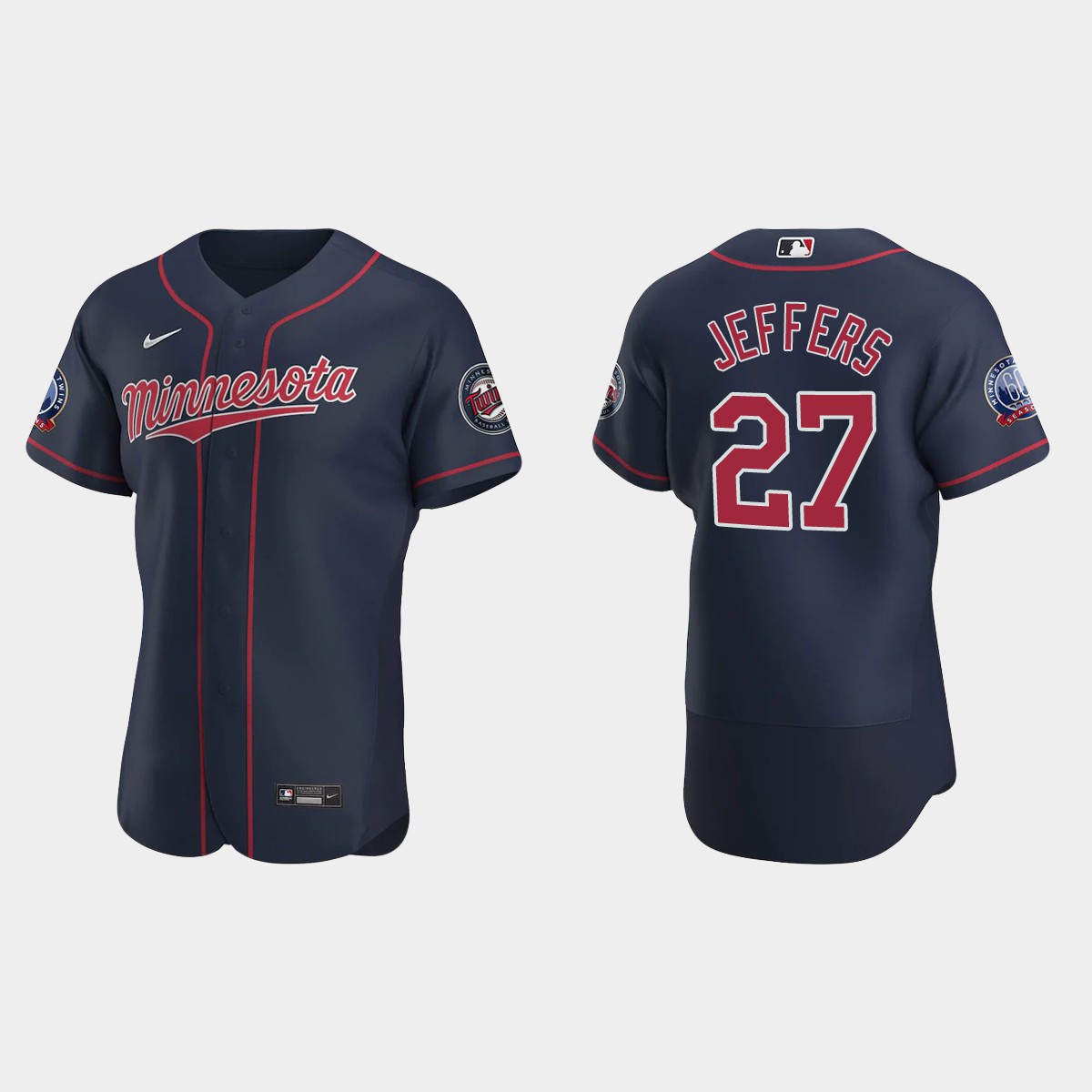 Ryan Jeffers #27 Minnesota Twins Alternate Jersey - Navy