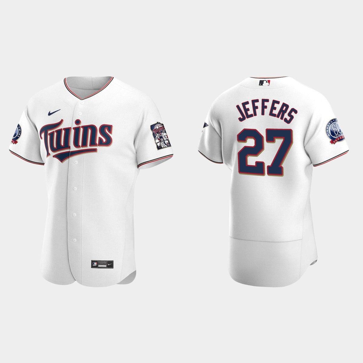 Ryan Jeffers #27 Minnesota Twins Home Jersey - White
