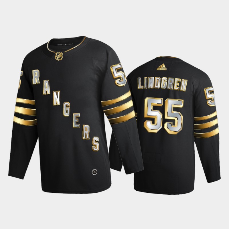 Ryan Lindgren New York Rangers Golden Edition Black Jersey 2021-22