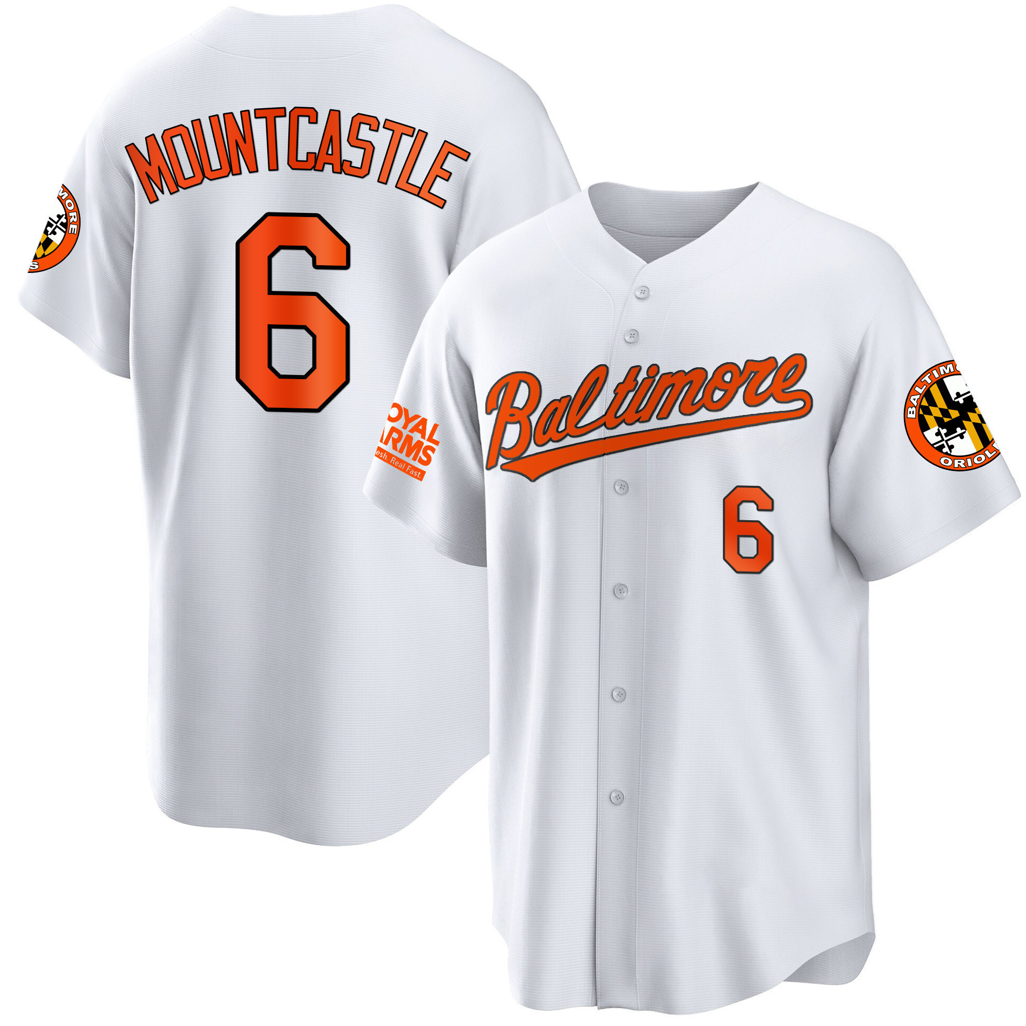 Ryan Mountcastle Men’s Baltimore Orioles 2023 Gold Cool White Jersey - All Stitched