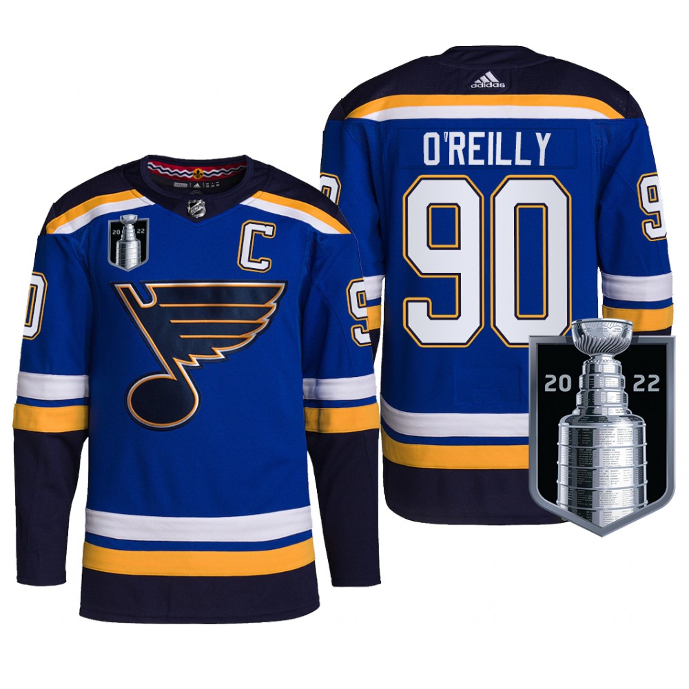Ryan O'Reilly St. Louis Blues 2022 Stanley Cup Playoffs Jersey Blue #90 Pro Uniform