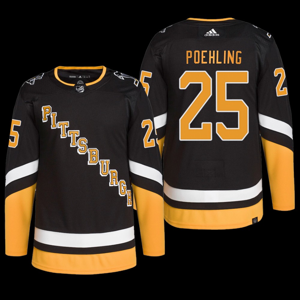 Ryan Poehling Pittsburgh Penguins Primegreen Jersey 2022 Black #25 Alternate Uniform
