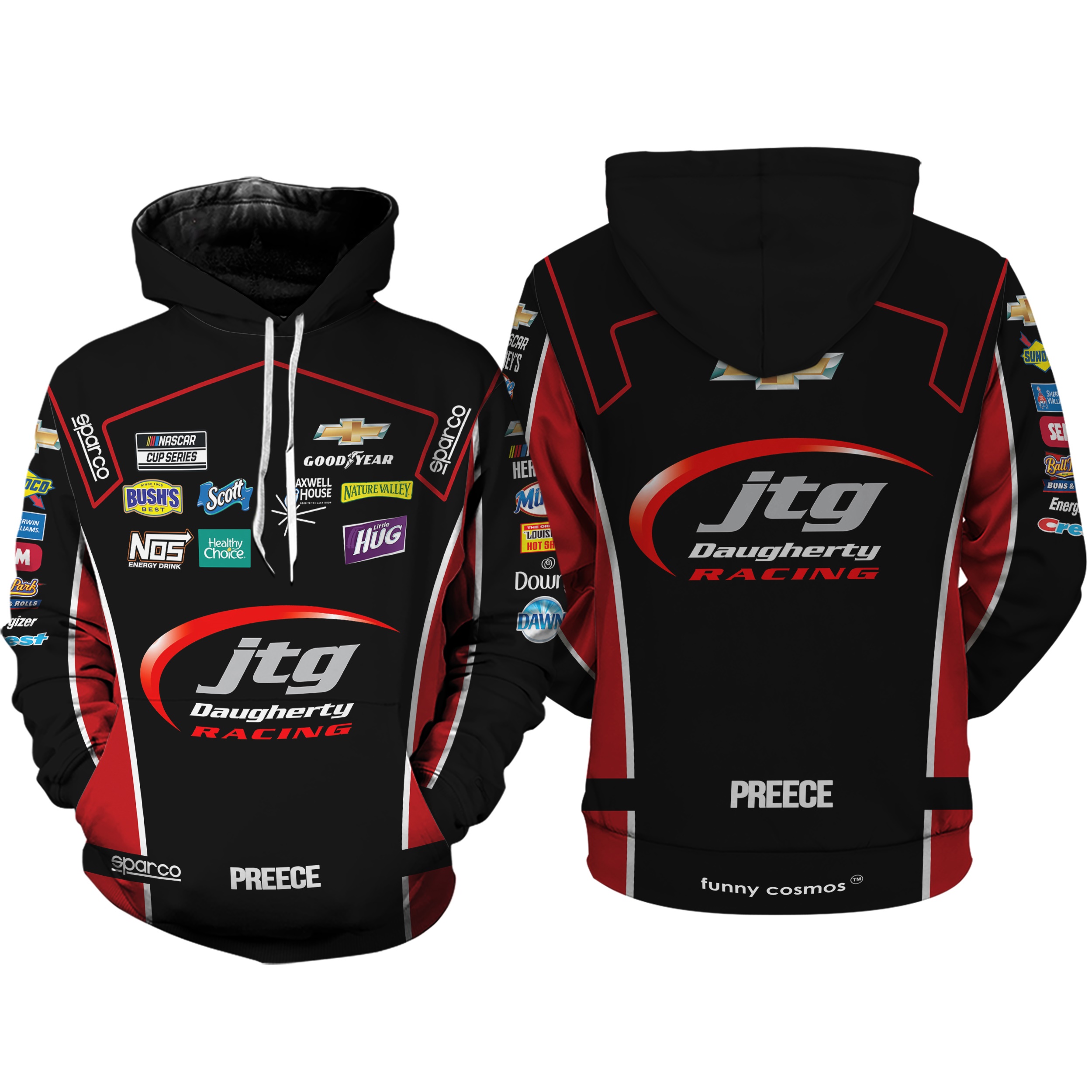 Ryan Preece Nascar 2022 Hoodie Racing Uniform Clothes Hoodie