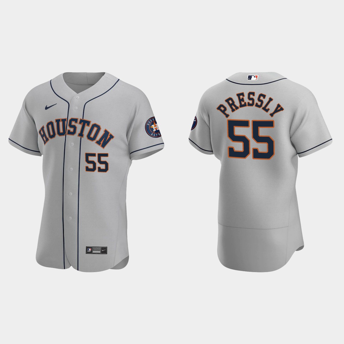 Ryan Pressly Houston Astros Road Jersey - Gray
