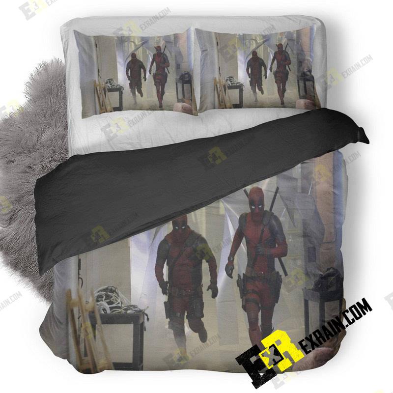Ryan Renolds And James Corden In Deadpool Dress Q1 3D Customized Duvet Cover Bedding Set