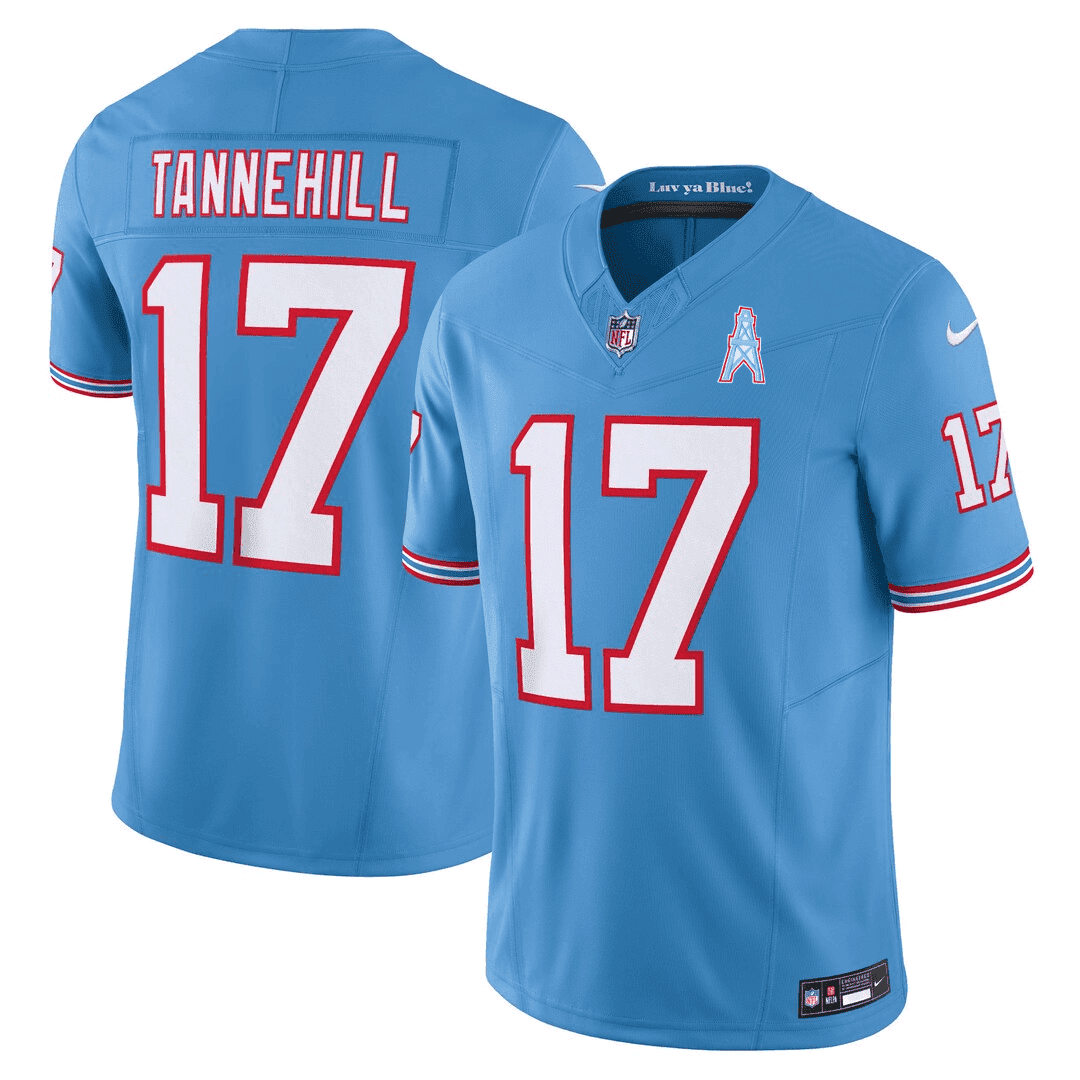 Ryan Tannehill Men's Tennessee Titans Throwback Jersey - All Stitched 