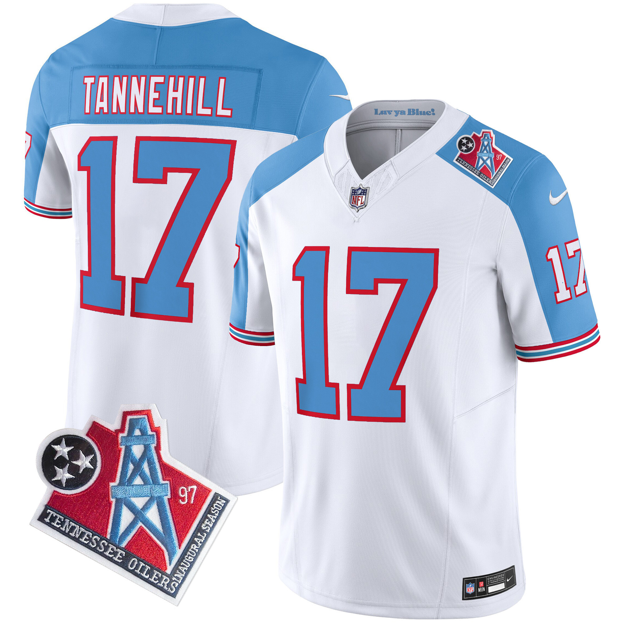 Ryan Tannehill Tennessee Titans 1997 Throwback White Alternate Limited Vapor Jersey - All Stitched 