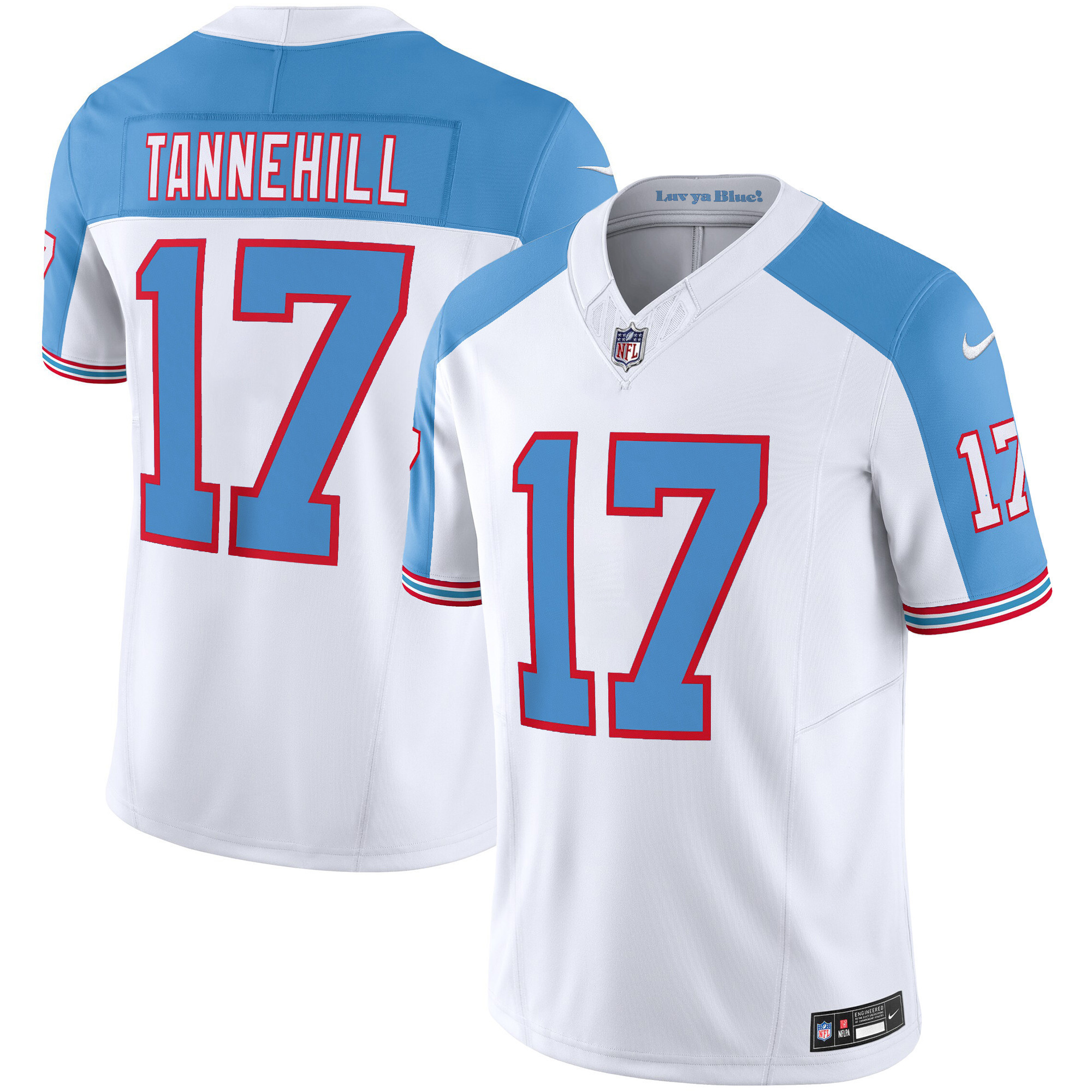 Ryan Tannehill Tennessee Titans Throwback White Alternate Limited Vapor Jersey - All Stitched 