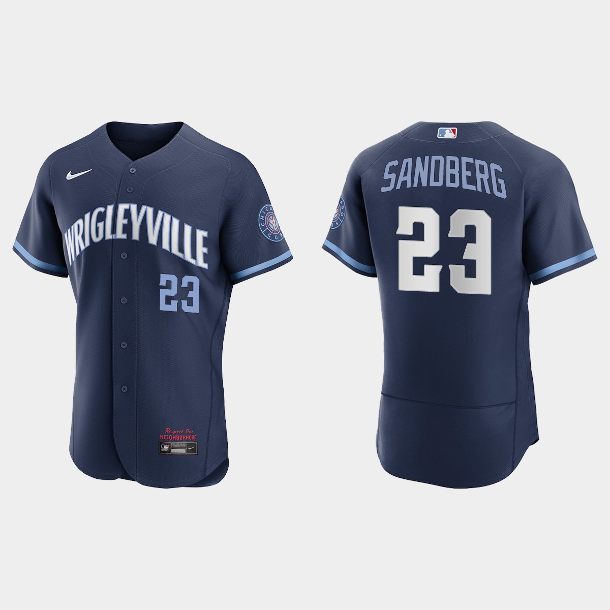 Ryne Sandberg Chicago Cubs 2021 City Connect Jersey - Navy