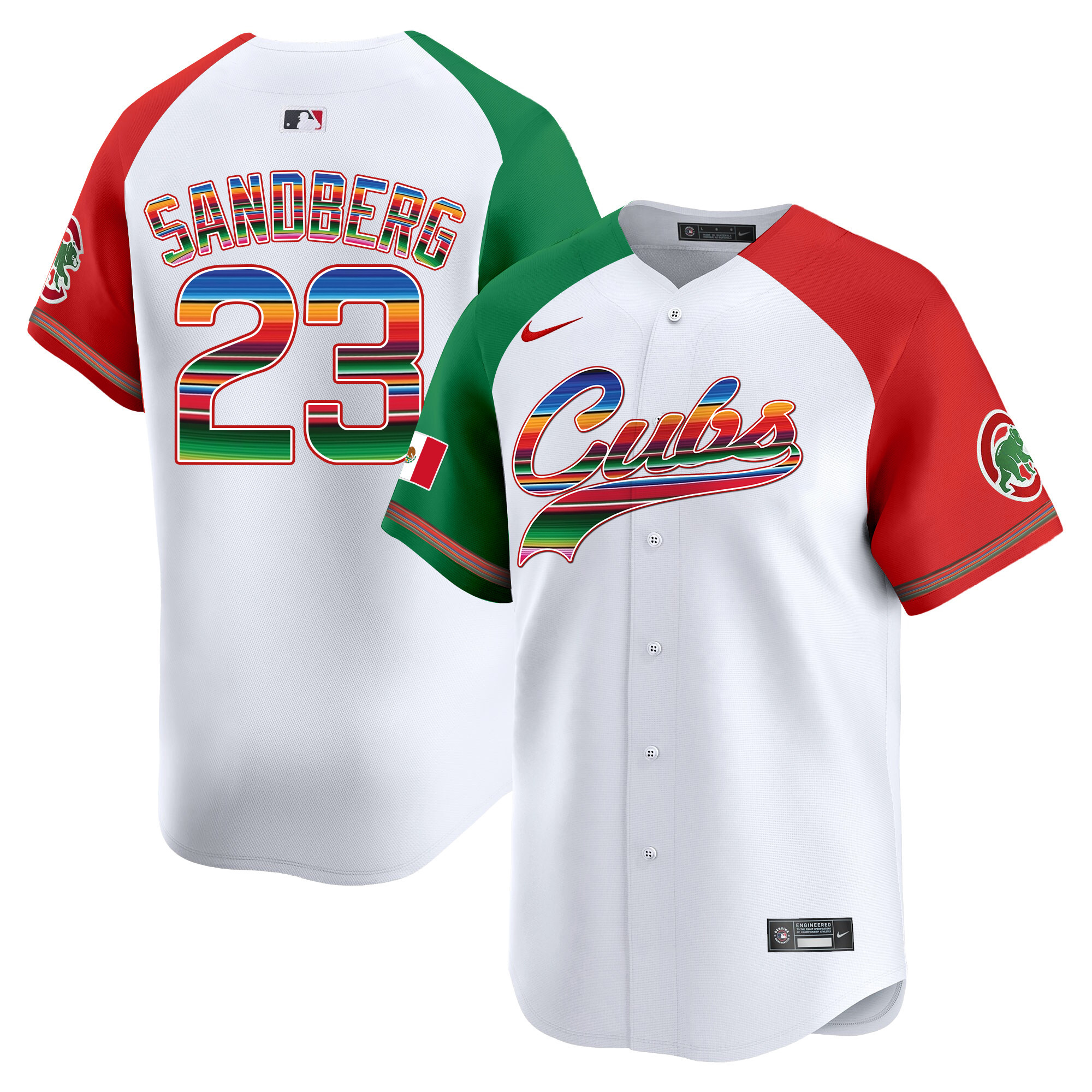 Ryne Sandberg Men's Chicago Cubs Mexico Vapor Premier Limited V2 Alternate Jersey - All Stitched