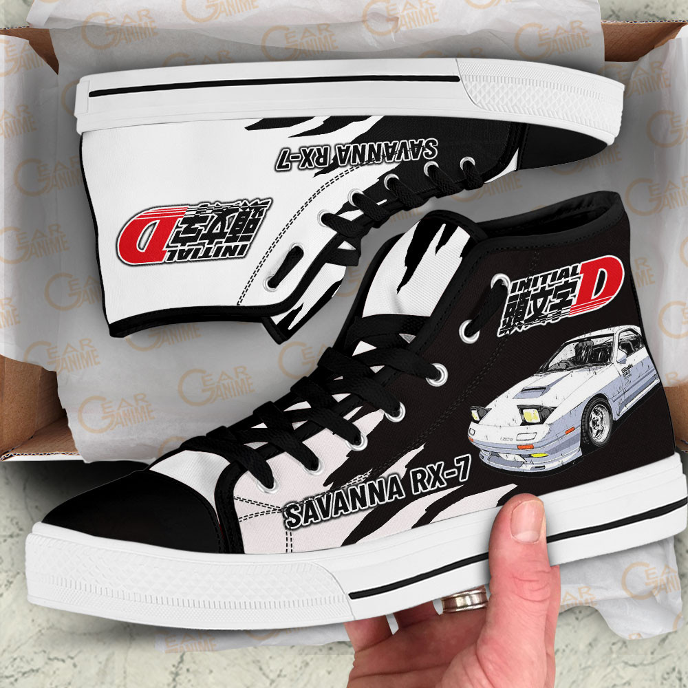 Ryosuke Takahashi High Top Shoes Initial D Custom Anime Sneakers