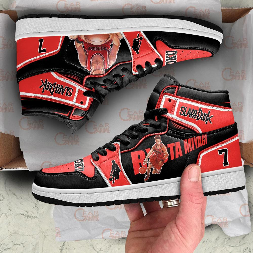 Ryota Miyagi JD1s Sneakers Anime Slam Dunk Shoes, Air Jordan Hightop