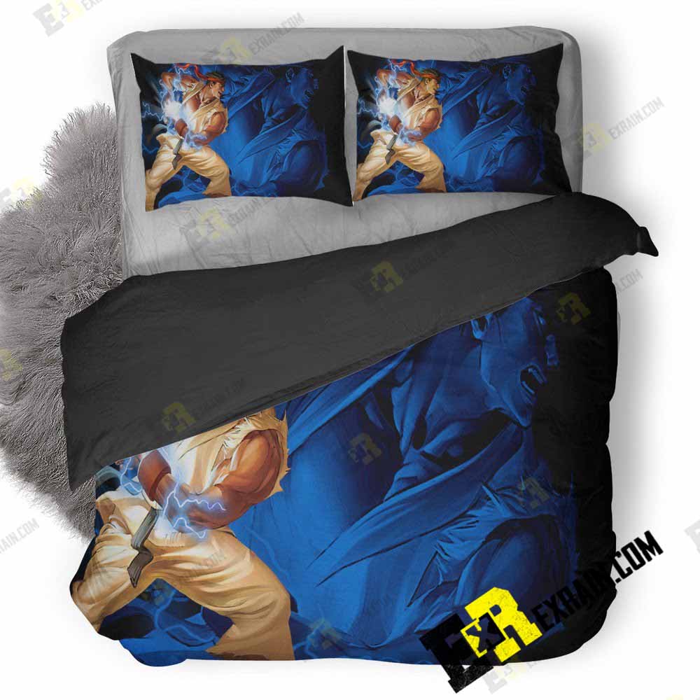 Ryu Hadouken Street Fighter 55 3D Customized Duvet Cover Bedding Set