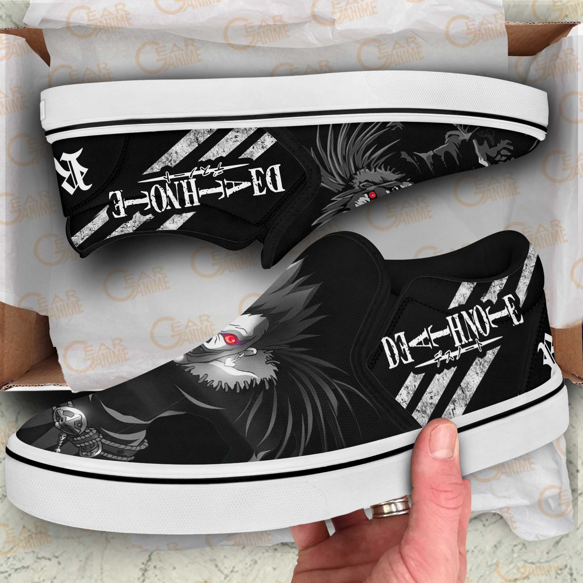 Ryuk Slip-On Shoes Canvas Death Note Custom Anime Shoes