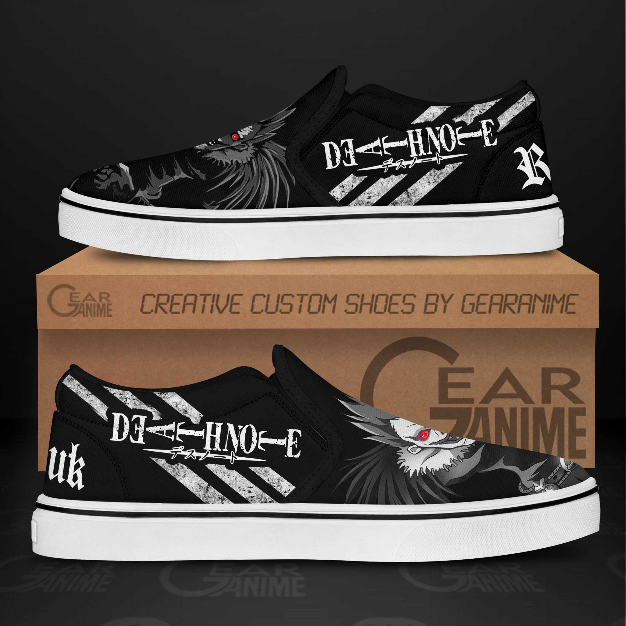 Ryuk Slip-On Shoes Canvas Death Note Custom Anime Shoes