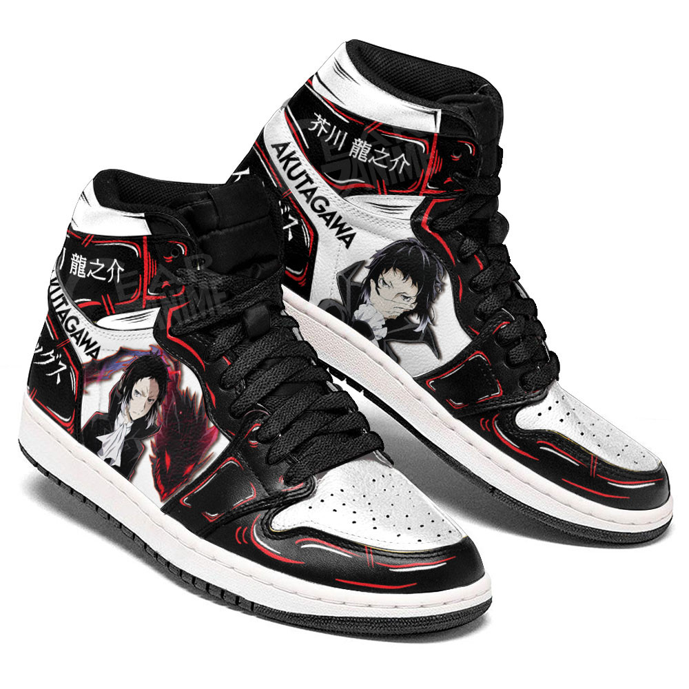 Ryunosuke Akutagawa JD1s Sneakers Bungo Stray Dogs Anime Shoes, Air Jordan Hightop